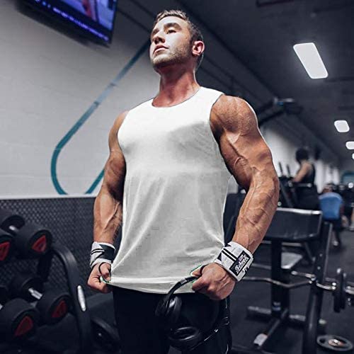 COOFANDY Men's 3 Pack Workout Tank Top Quick Dry Gym Muscle Tee Training Bodybuilding Fitness Sleeveless Shirts