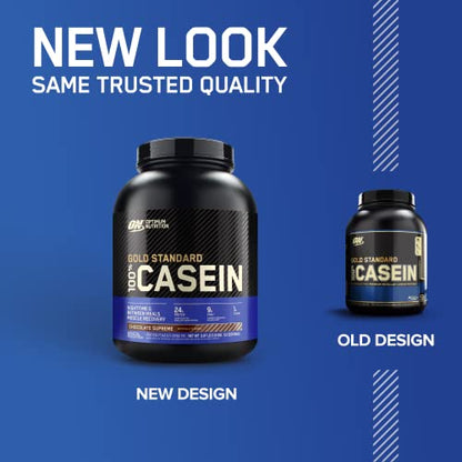 Optimum Nutrition Gold Standard 100% Micellar Casein Protein Powder, Slow Digesting, Helps Keep You Full, Overnight Muscle Recovery, Chocolate Peanut Butter, 4 Pound (Packaging May Vary)