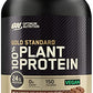 Optimum Nutrition Gold Standard 100% Plant Based Protein Powder, Gluten Free, Vegan Protein for Muscle Support and Recovery with Amino Acids - Rich Chocolate Fudge, 20 Servings