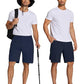COOFANDY Mens Hiking Cargo Shorts Quick Dry Work Shorts Big and Tall Lightweight Walking Shorts for Fishing Outdoor Blue