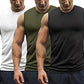 COOFANDY Men's 3 Pack Workout Tank Top Quick Dry Gym Muscle Tee Training Bodybuilding Fitness Sleeveless Shirts