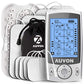 AUVON Dual Channel TENS Unit Muscle Stimulator Machine with 20 Modes, 2" and 2"x4" TENS Unit Electrode Pads
