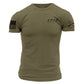 Grunt Style 1776 Flag Men's T-Shirt (Military Green, Large)