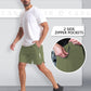 CANGHPGIN 2 Pack Mens Workout Athletic Shorts 7 inch Inseam Quick Dry Hiking Shorts Men Lightweight Sports Gym Shorts Running