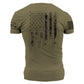 Grunt Style 1776 Flag Men's T-Shirt (Military Green, Large)